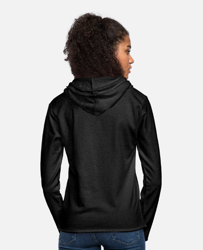 Unisex Lightweight Terry Hoodie Back - center