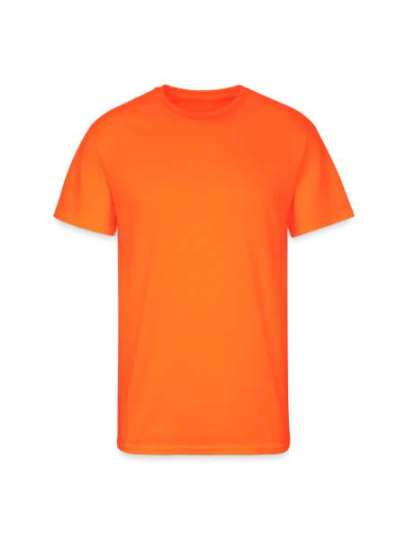 Men's 50/50 T-Shirt - neon orange - Front