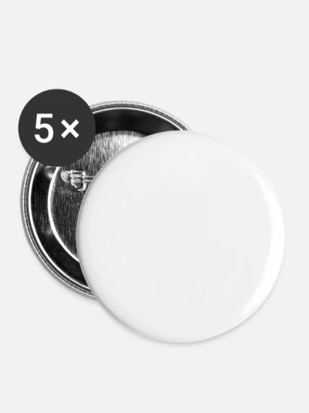 Buttons large 2.2'' (5-pack) - white