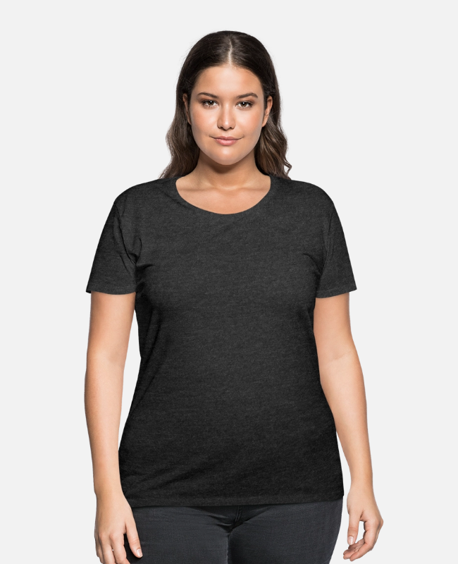 Women's Curvy T-Shirt Front - center