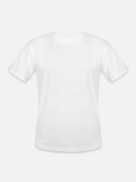 Men's Moisture Wicking Performance T-Shirt - white - Front