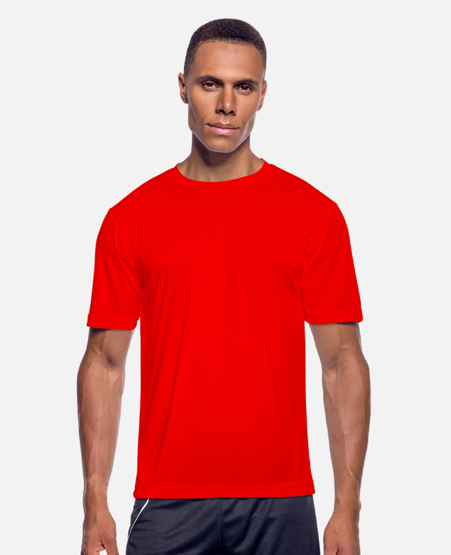 Men's Moisture Wicking Performance T-Shirt Front - center