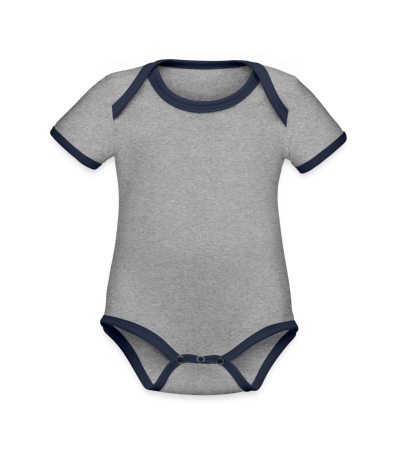 Organic Contrast SS Baby Bodysuit