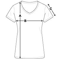 Women's V-Neck T-Shirt | Fruit of the Loom L39VR