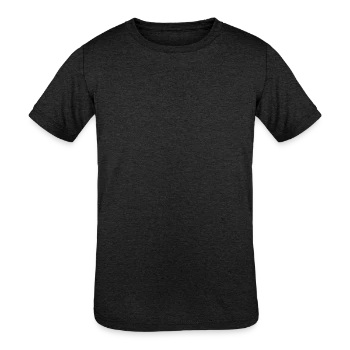 Kids' Tri-Blend T-Shirt - heather black - Front