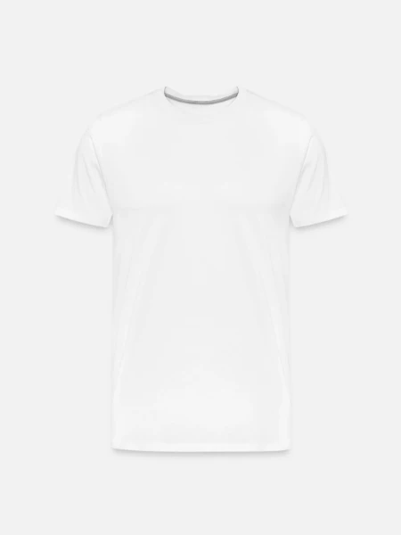 Men's Premium Organic T-Shirt - white - Front