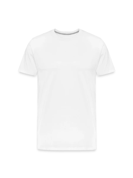 Men's Premium Organic T-Shirt - white - Front