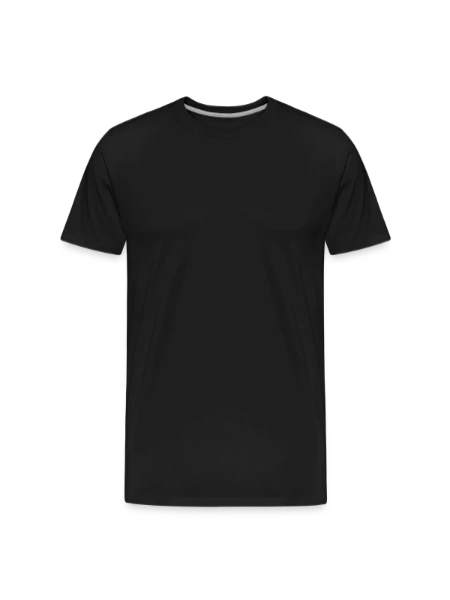 Men's Premium Organic T-Shirt - black - Front