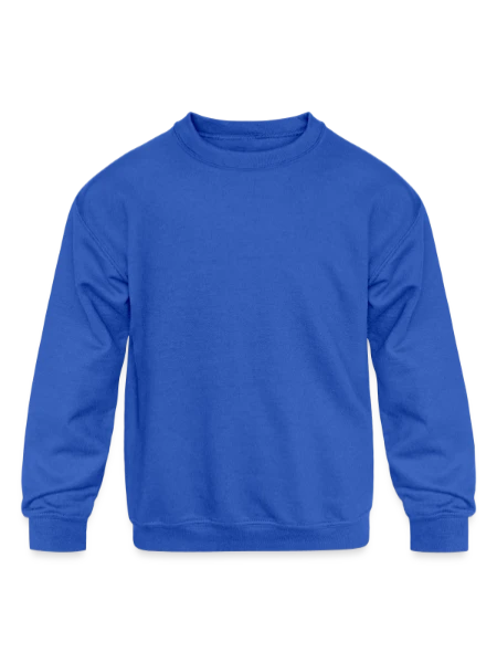 Kids' Crewneck Sweatshirt - royal blue - Front