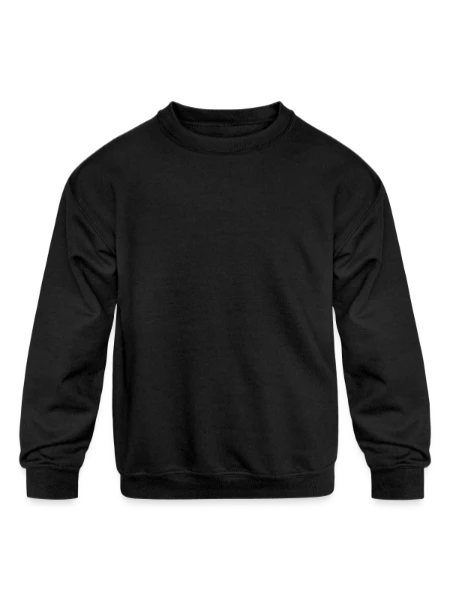 Kids' Crewneck Sweatshirt - black - Front