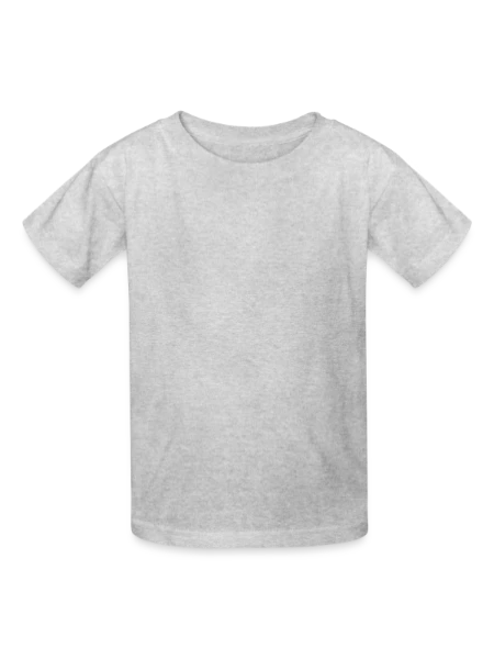 Heavyweight Kid's T-Shirt - heather gray - Front