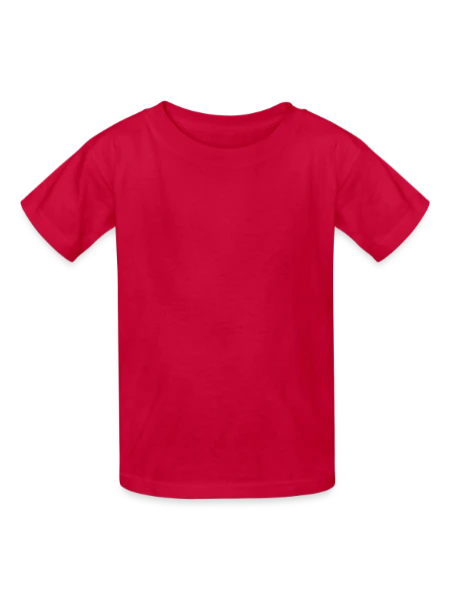 Heavyweight Kid's T-Shirt - red - Front