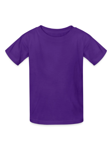 Gildan Ultra Cotton Youth T-Shirt - purple - Front