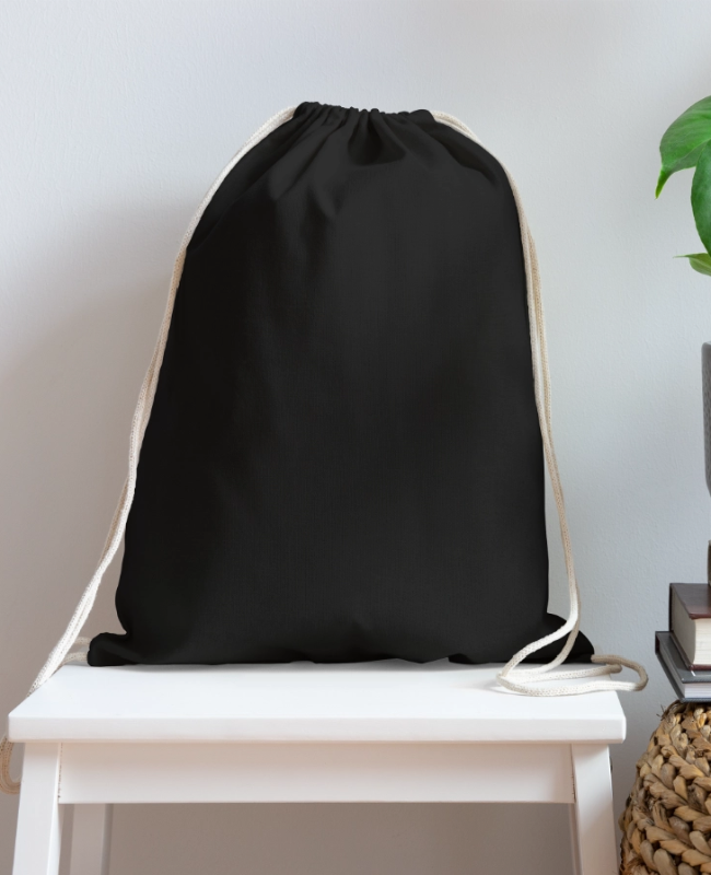 Cotton Drawstring Bag Front - center