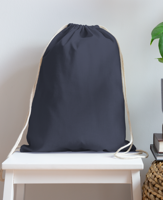 Cotton Drawstring Bag Front - center