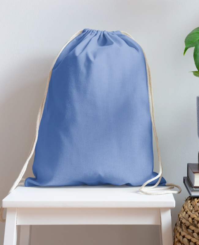 Cotton Drawstring Bag Front - center