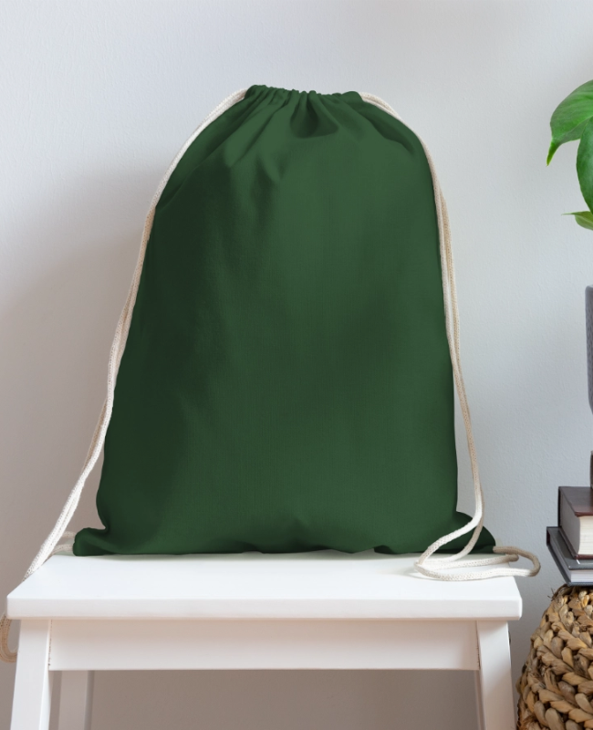 Cotton Drawstring Bag Front - center