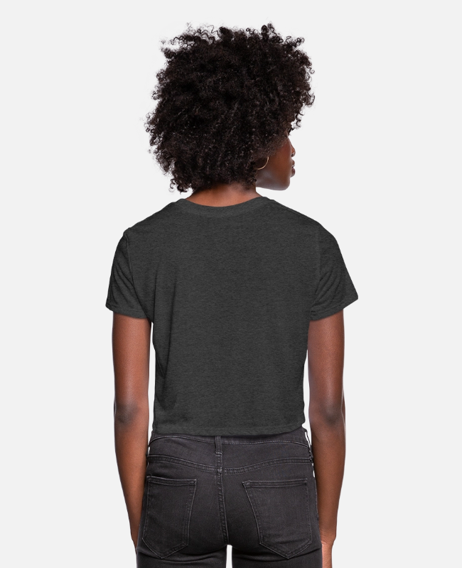 Women's Cropped T-Shirt Back - center