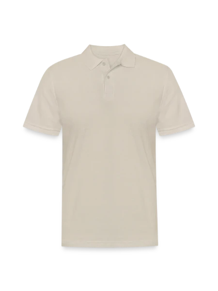 Men's Pique Polo Shirt - Sand - Front