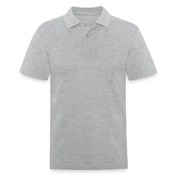 Men's Pique Polo Shirt - heather gray - Front