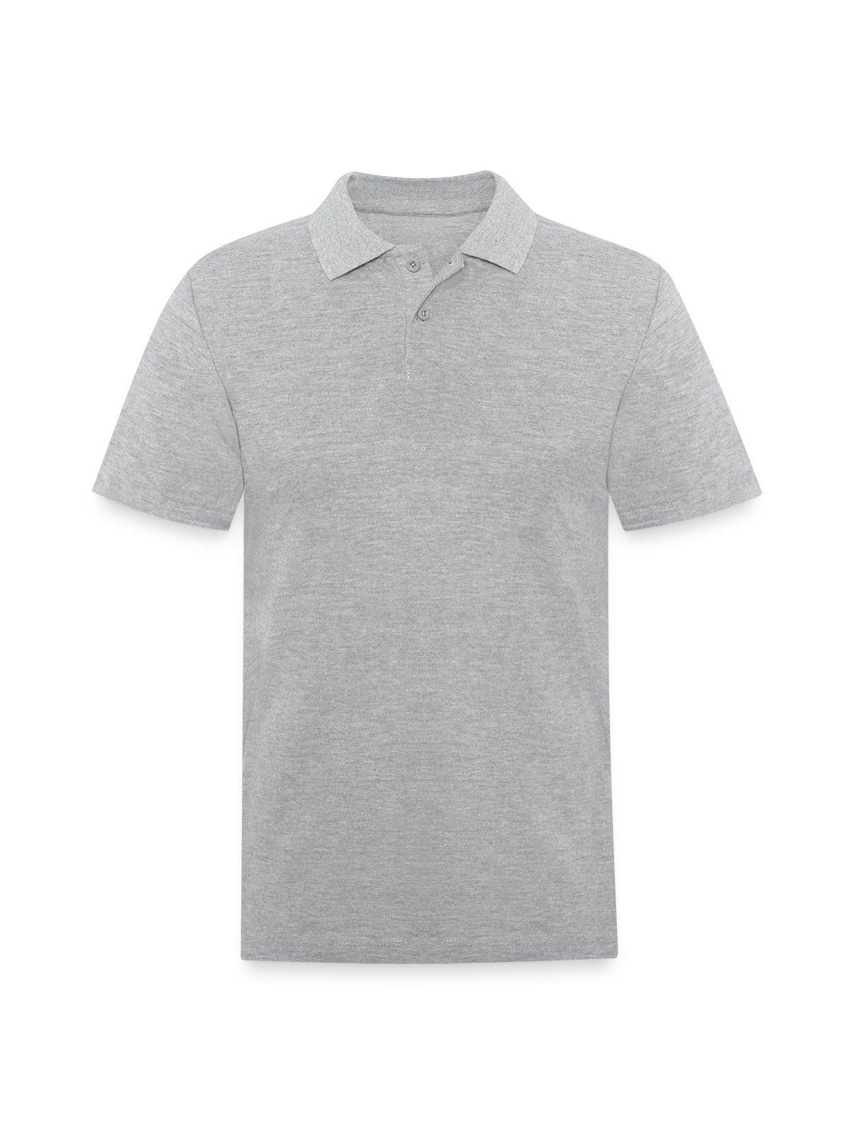 Men's Pique Polo Shirt - heather gray - Front