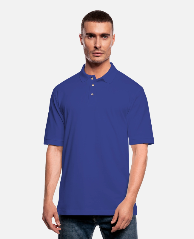 Men's Pique Polo Shirt Front - center