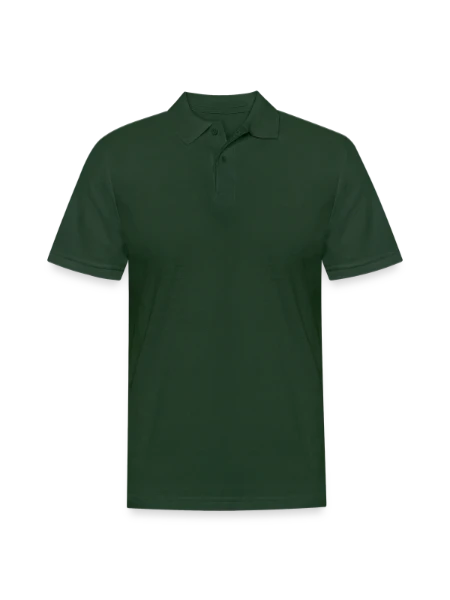 Men's Pique Polo Shirt - forest green - Front