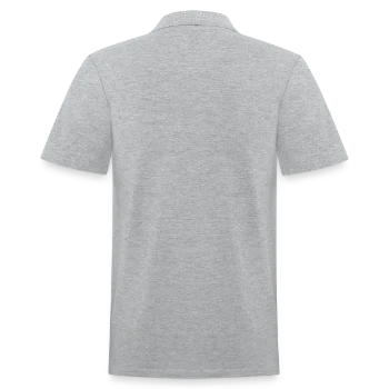 Men's Pique Polo Shirt - heather gray - Back