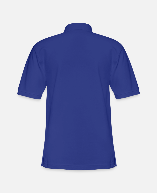 Men's Pique Polo Shirt Back - center