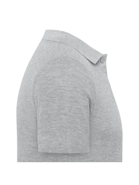 Men's Pique Polo Shirt - heather gray - Right
