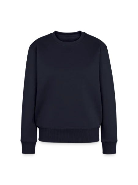 Women's Premium Slim Fit Sweatshirt - navy - Front