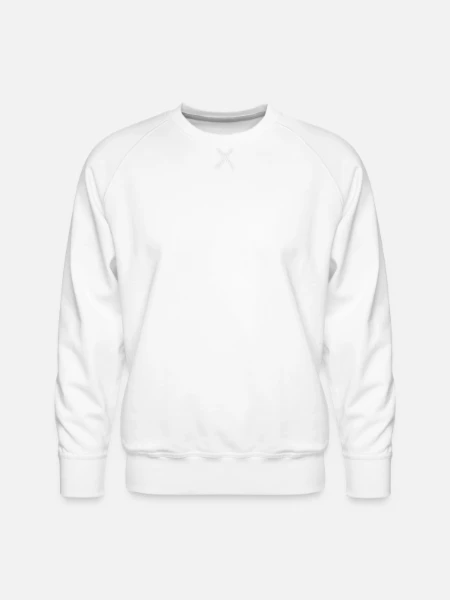 Men's Premium Sweatshirt - white - Front