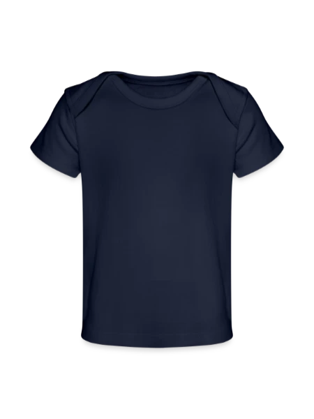 Baby Organic T-Shirt - dark navy - Front