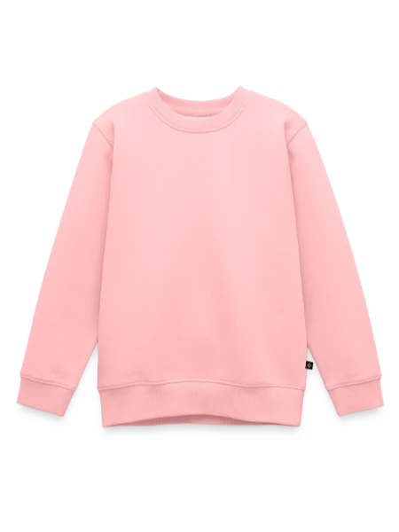 Kids’ Premium Organic Sweatshirt  - rose - Front