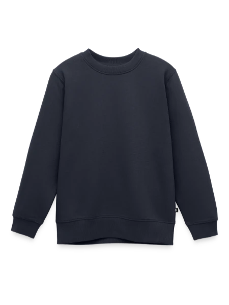 Kids’ Premium Organic Sweatshirt  - navy - Front