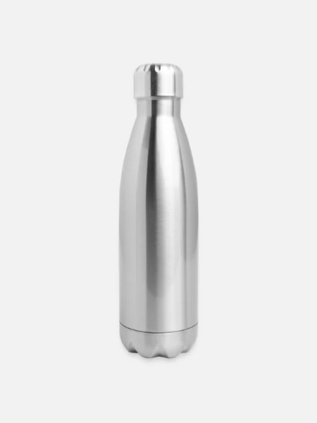 17 oz Insulated Stainless Steel Water Bottle - silver - Right