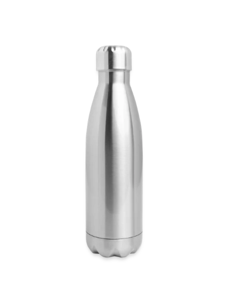 17 oz Insulated Stainless Steel Water Bottle - silver - Right