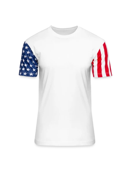 Unisex Stars & Stripes T-Shirt - white - Front