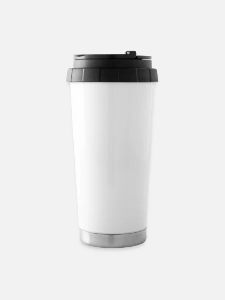 16 oz Travel Mug - white - Front