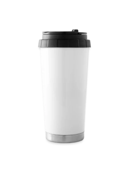 16 oz Travel Mug - white - Front