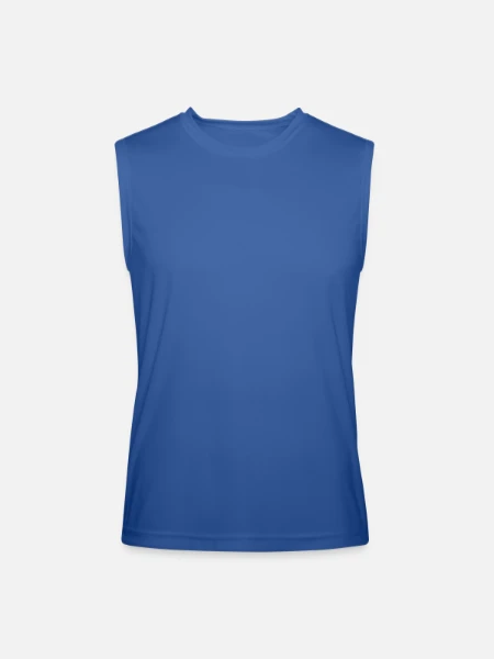 Men’s Performance Sleeveless Shirt - royal blue - Front