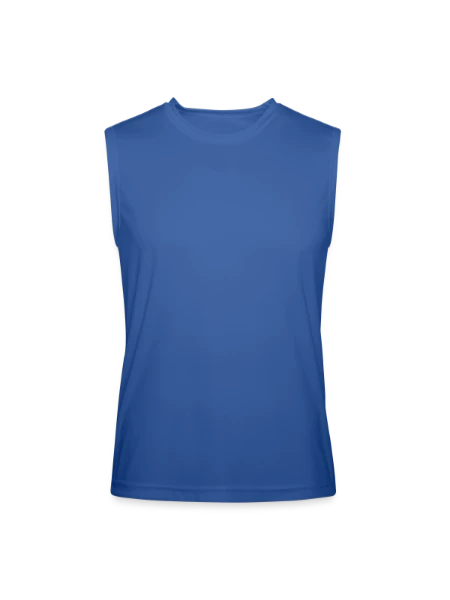 Men’s Performance Sleeveless Shirt - royal blue - Front
