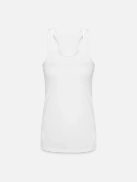 Women’s Performance Racerback Tank Top - white - Front
