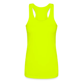 Women’s Performance Racerback Tank Top - neon yellow