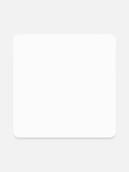 Square Magnet - white - Front