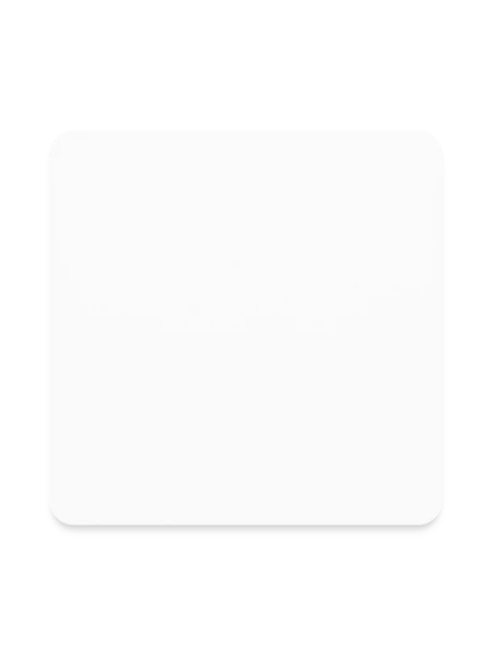 Square Magnet - white - Front