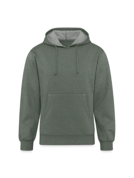 Unisex Organic Hoodie - heather military green - Front