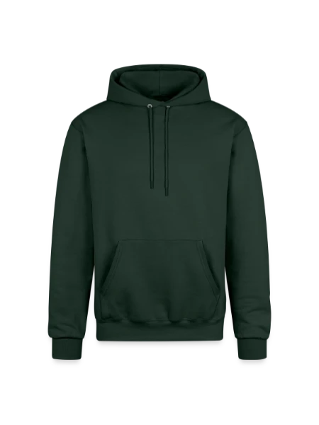 Champion Unisex Powerblend Hoodie - Dark Green - Front