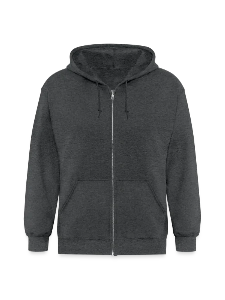 Gildan Heavy Blend Adult Zip Hoodie - deep heather - Front