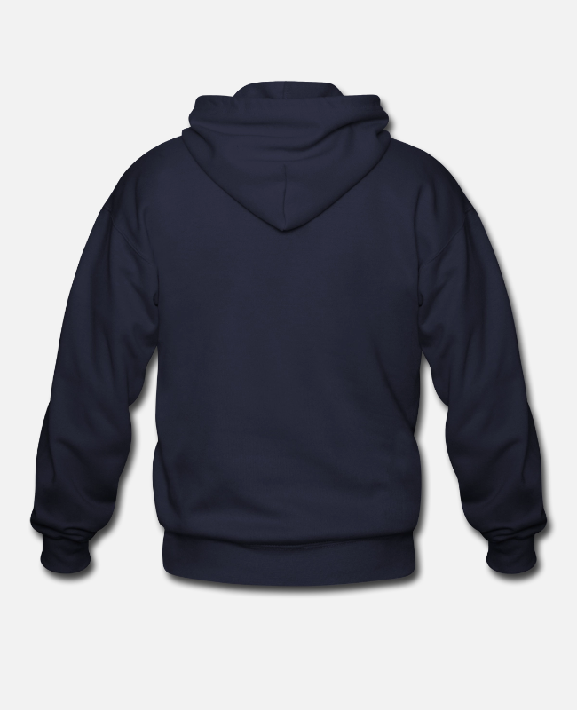 Gildan Heavy Blend Adult Zip Hoodie Back - center